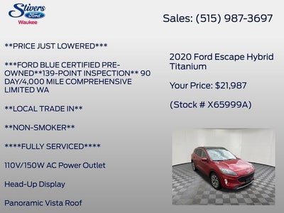 2020 Ford Escape Hybrid Titanium