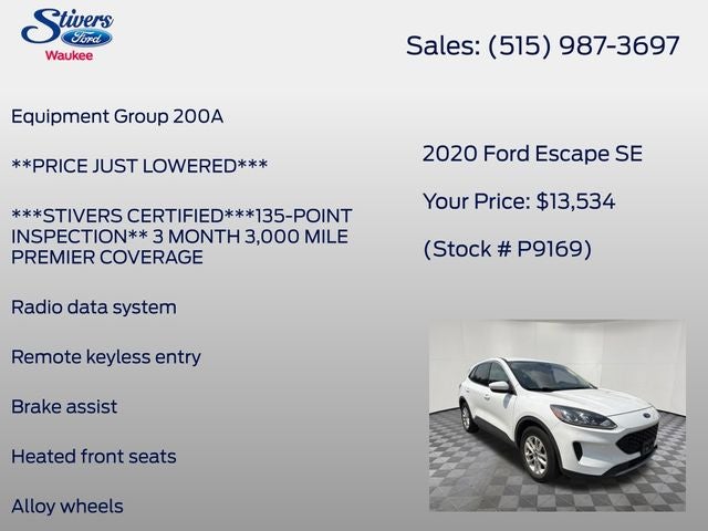2020 Ford Escape SE