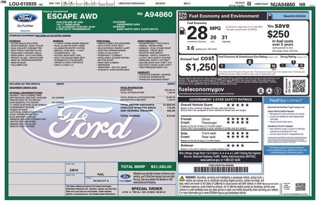 2022 Ford Escape SE