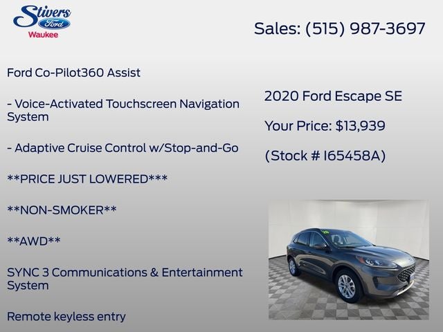 2020 Ford Escape SE