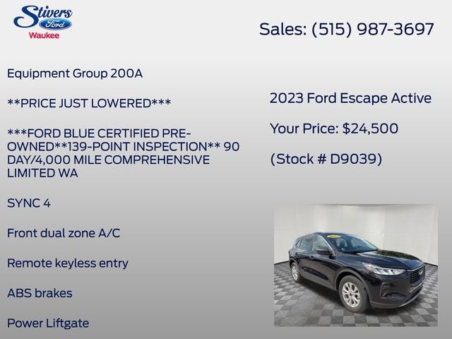 2023 Ford Escape Active