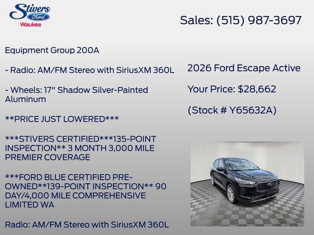 2026 Ford Escape Active