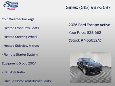 2026 Ford Escape Active