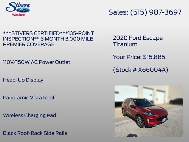 2020 Ford Escape Titanium