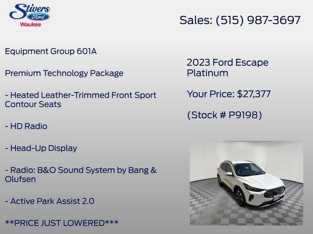 2023 Ford Escape Platinum