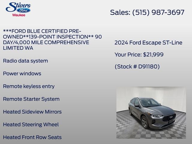 2024 Ford Escape ST-Line