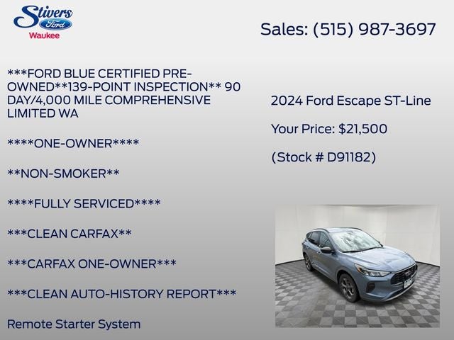 2024 Ford Escape ST-Line