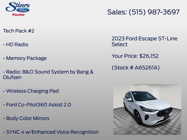 2023 Ford Escape ST-Line Select