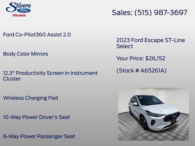 2023 Ford Escape ST-Line Select