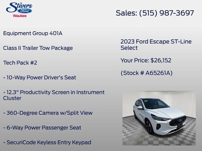 2023 Ford Escape ST-Line Select