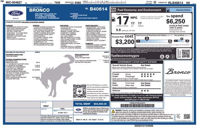 2024 Ford Bronco Heritage Edition