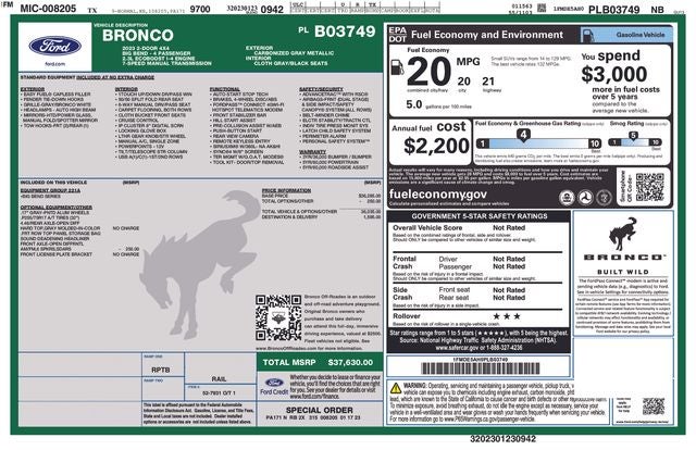 2023 Ford Bronco Big Bend