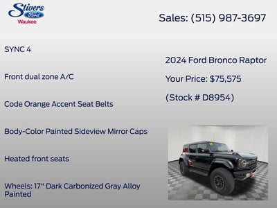 2024 Ford Bronco Raptor