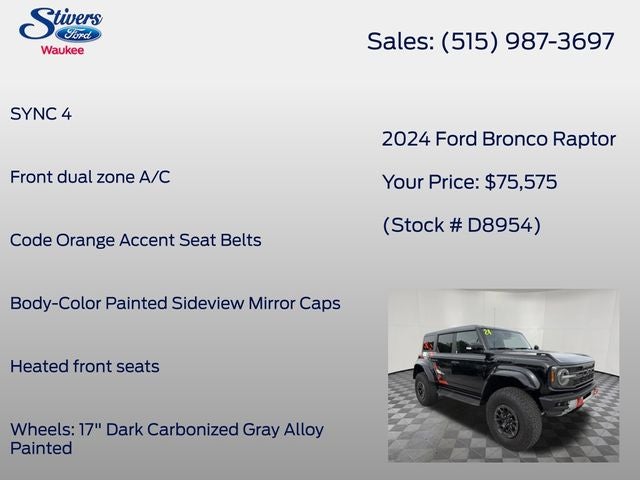 2024 Ford Bronco Raptor