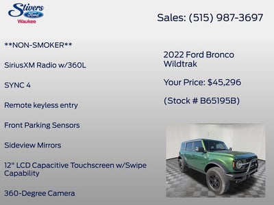 2022 Ford Bronco Wildtrak