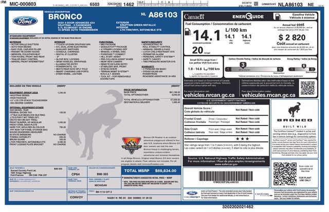 2022 Ford Bronco Wildtrak