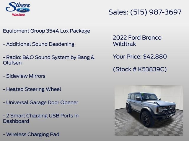 2022 Ford Bronco Wildtrak