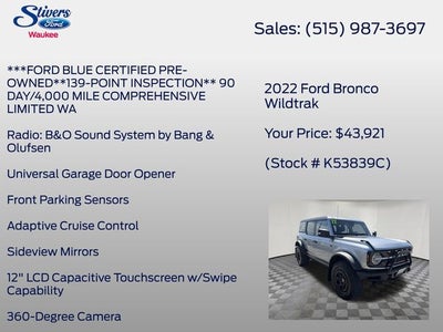 2022 Ford Bronco Wildtrak