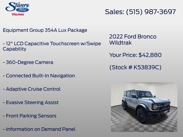 2022 Ford Bronco Wildtrak