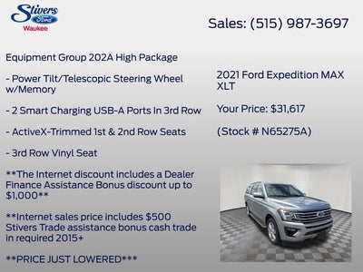 2021 Ford Expedition Max XLT