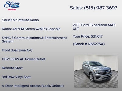2021 Ford Expedition Max XLT