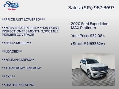2020 Ford Expedition Max Platinum