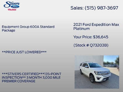 2021 Ford Expedition Max Platinum