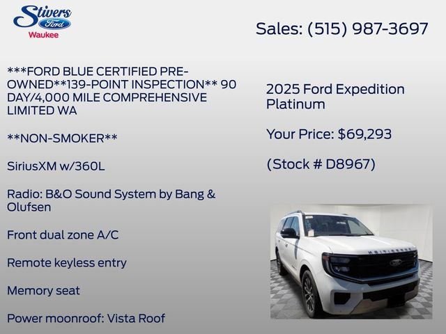 2025 Ford Expedition Platinum