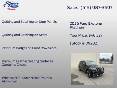 2026 Ford Explorer Platinum