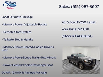 2016 Ford F-250SD Lariat