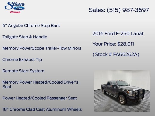2016 Ford F-250SD Lariat