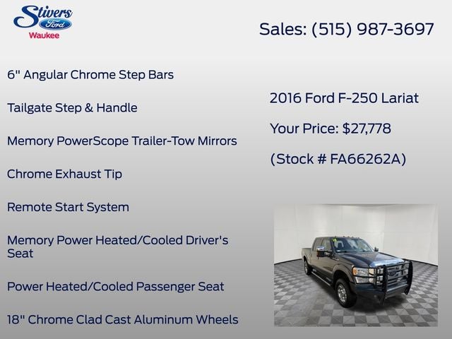 2016 Ford F-250SD Lariat