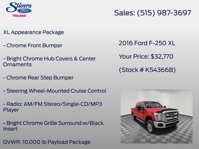 2016 Ford F-250SD XL