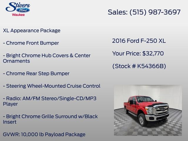 2016 Ford F-250SD XL