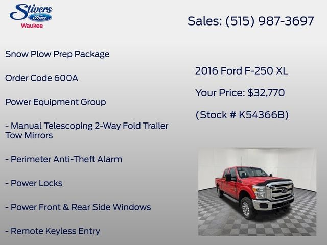 2016 Ford F-250SD XL