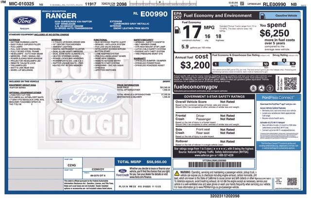 2024 Ford Ranger Raptor