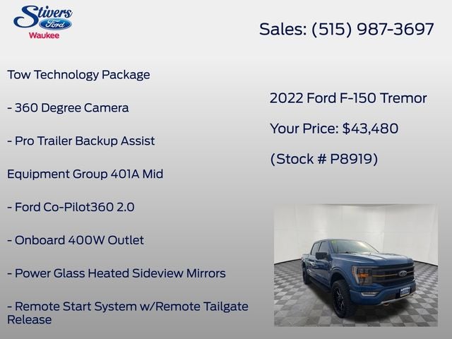 2022 Ford F-150 Tremor