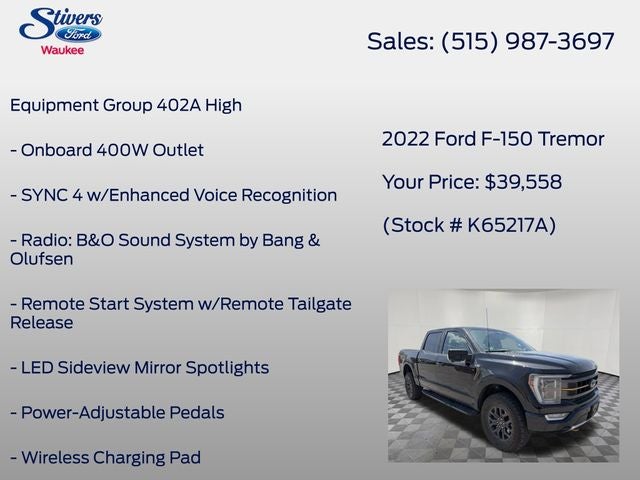 2022 Ford F-150 Tremor