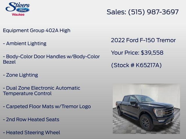 2022 Ford F-150 Tremor