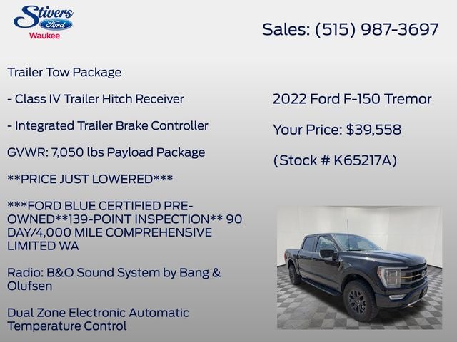 2022 Ford F-150 Tremor