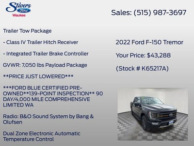 2022 Ford F-150 Tremor