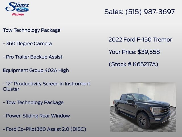 2022 Ford F-150 Tremor