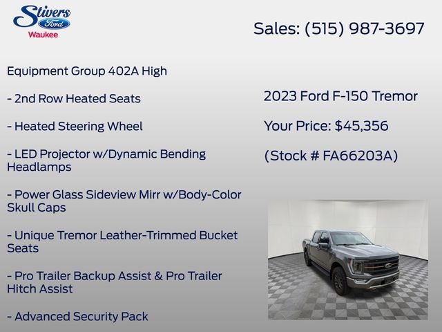 2023 Ford F-150 Tremor