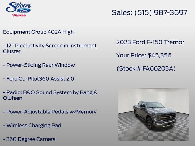 2023 Ford F-150 Tremor