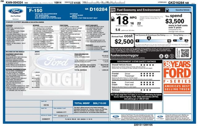 2016 Ford F-150 Lariat