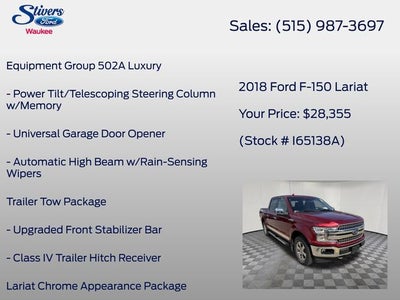 2018 Ford F-150 Lariat