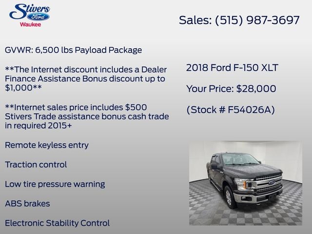 2018 Ford F-150 XLT