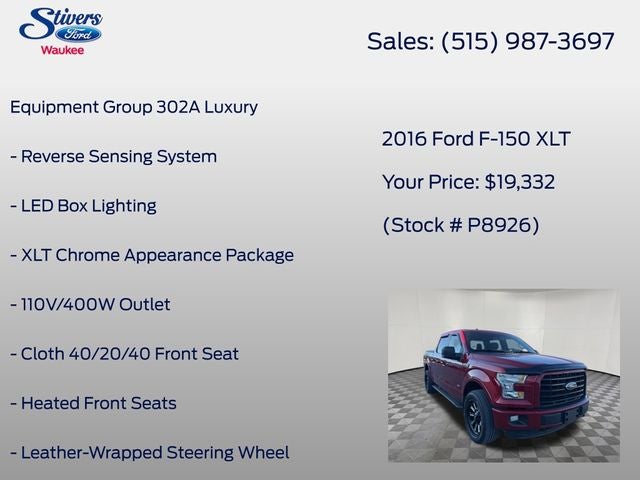 2016 Ford F-150 XLT