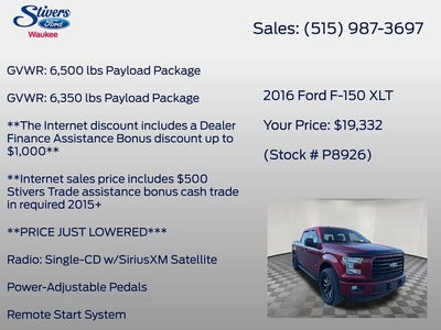 2016 Ford F-150 XLT