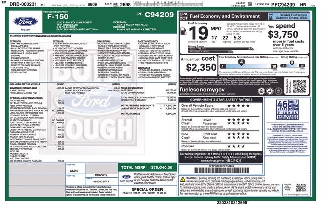 2023 Ford F-150 Lariat